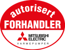 Autorisert Mitsubishi Electric forhandler - logo