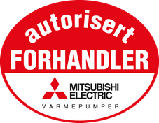 Autorisert Mitsubishi Electric forhandler - logo